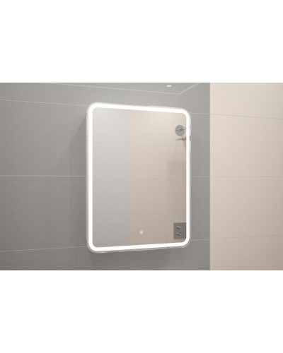 ЭЛИОТ Зеркало-шкаф 600х800, правый с розеткой LED