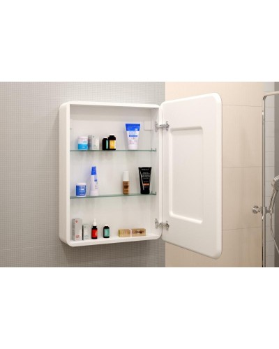 ЭЛИОТ Зеркало-шкаф 600х800, правый с розеткой LED