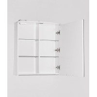 Зеркальный шкаф Style Line Жасмин 2 Люкс 60 ЛС-00000216 с подсветкой Белый