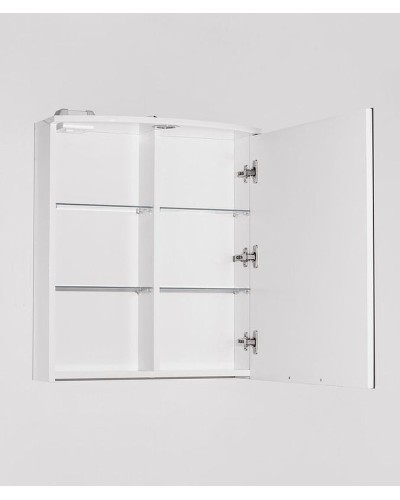 Зеркальный шкаф Style Line Жасмин 2 Люкс 60 ЛС-00000216 с подсветкой Белый