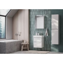 Зеркальный шкаф 50х70 см белый матовый Roca Oleta 857643501