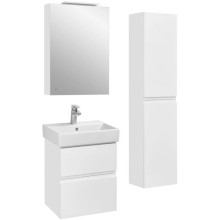 Зеркальный шкаф 50х70 см белый матовый L Roca Oleta A857643501