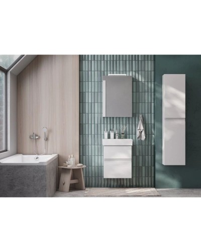 Зеркальный шкаф 50х70 см белый матовый L Roca Oleta A857643501