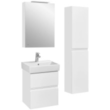 Зеркальный шкаф 50х70 см белый глянец R Roca Oleta A857644806