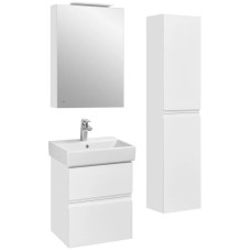 Зеркальный шкаф 50х70 см белый глянец R Roca Oleta A857644806