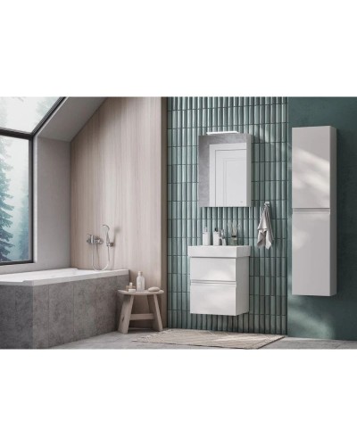 Зеркальный шкаф 50х70 см белый матовый R Roca Oleta A857644501