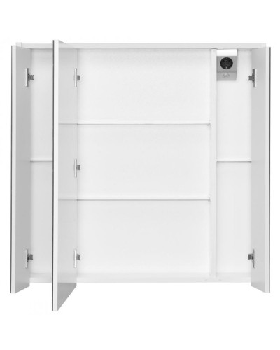 Зеркальный шкаф Roca Ronda 80 ZRU9303009 с подсветкой Бетон Белый матовый