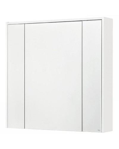 Зеркальный шкаф Roca Ronda 80 ZRU9303009 с подсветкой Бетон Белый матовый