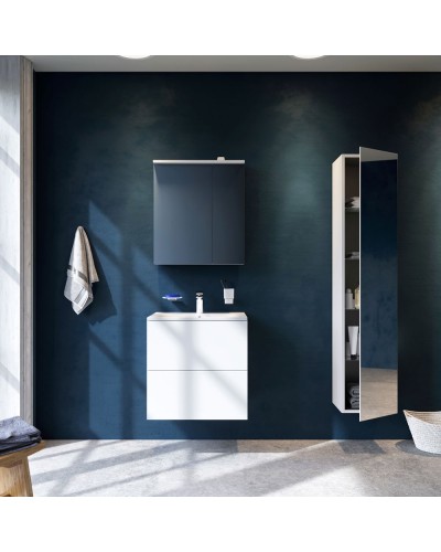 Зеркальный шкаф AM.PM Spirit V2.0 60 L M70AMCL0601WG с подсветкой Белый