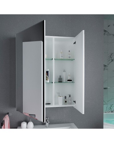 Зеркальный шкаф 1MarKa Соната 75 Белый глянцевый