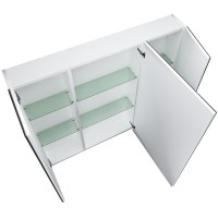 Зеркальный шкаф 1MarKa Соната 90 Белый глянцевый