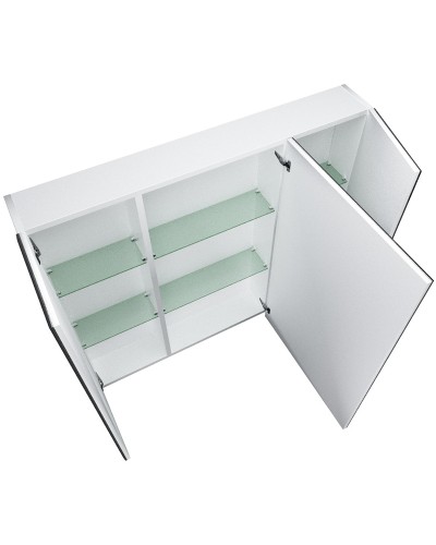 Зеркальный шкаф 1MarKa Соната 90 Белый глянцевый