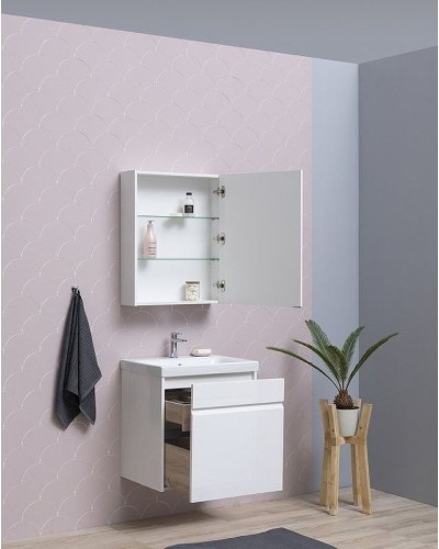 Зеркальный шкаф Aquanet Палермо 60 203939 Белый