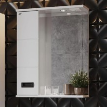 Зеркальный шкаф 58х71,2 см белый глянец L Onika Балтика 205848