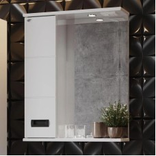 Зеркальный шкаф 58х71,2 см белый глянец L Onika Балтика 205848