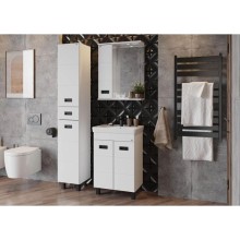 Зеркальный шкаф 58х71,2 см белый глянец L Onika Балтика 205848