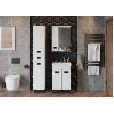 Зеркальный шкаф 58х71,2 см белый глянец L Onika Балтика 205848