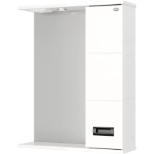 Зеркальный шкаф 58х71,2 см белый глянец R Onika Балтика 205846