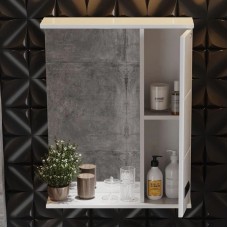 Зеркальный шкаф 58х71,2 см белый глянец R Onika Балтика 205846