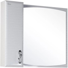 Зеркальный шкаф 82х73 см белый глянец L Onika Вальс 208508