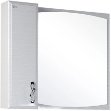 Зеркальный шкаф 82х73 см белый глянец L Onika Вальс 208508