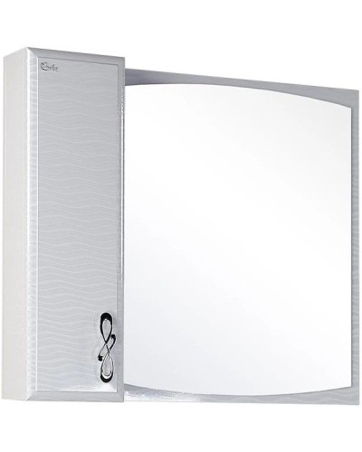 Зеркальный шкаф 82х73 см белый глянец L Onika Вальс 208508