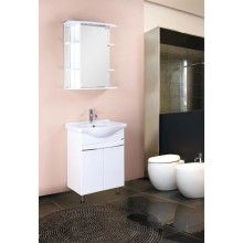 Зеркальный шкаф 65х71,2 см белый глянец R Onika Глория 206507