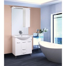 Зеркальный шкаф 75х105,6 см белый глянец R Onika Моника 207507