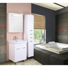 Зеркальный шкаф 70х73,6 см белый глянец Onika Сигма 207016