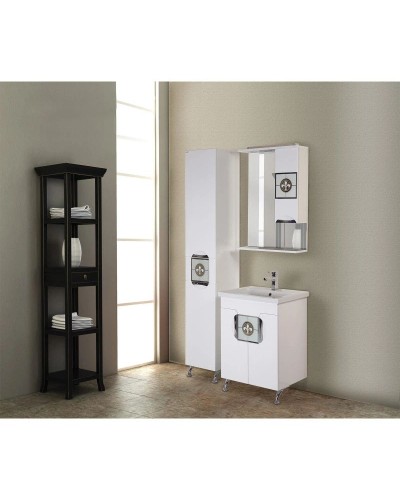 Зеркальный шкаф 62х85 см белый глянец R Onika Флорена 206206