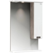 Зеркальный шкаф 52х86 см белый глянец R Onika Харпер 205216