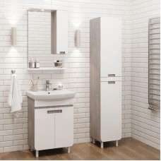 Зеркальный шкаф 58х86 см белый глянец R Onika Харпер 205849