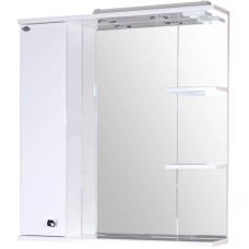 Зеркальный шкаф 80,8х85 см белый глянец L Onika Эльбрус 208021