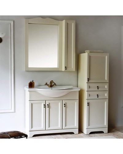 Зеркало со шкафом Orange Classic 85 Белое