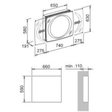 Зеркальный шкаф 74х63 см Keuco Edition Palais 40201171201