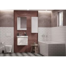 Зеркальный шкаф 50х70 см белый глянец L/R Акватон Асти 1A263302AX010