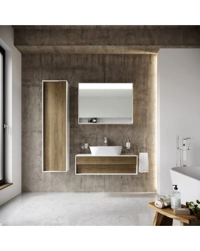 Зеркальный шкаф 100х74 см белый глянец Ravak MC Step 1000 X000001421