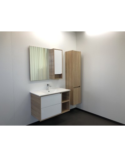 Зеркало со шкафом Comforty Гамбург 90 00004142227 Дуб сонома