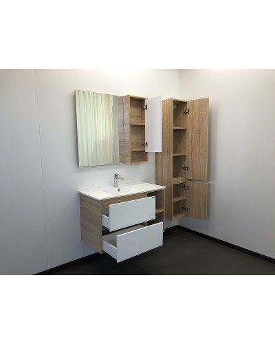 Зеркало со шкафом Comforty Гамбург 90 00004142227 Дуб сонома