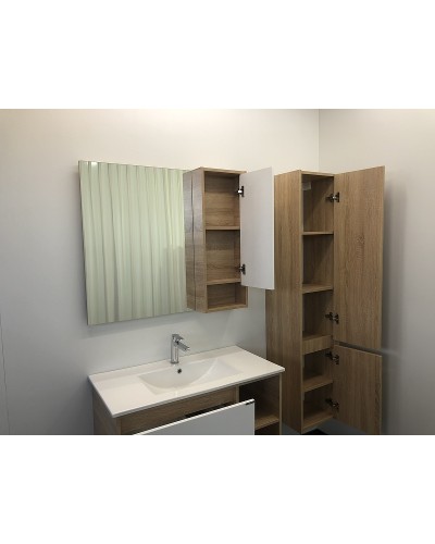 Зеркало со шкафом Comforty Гамбург 90 00004142227 Дуб сонома