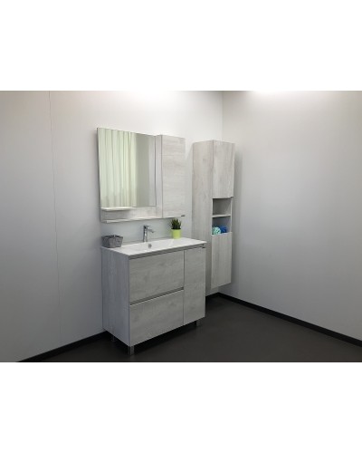 Зеркало со шкафом Comforty Верона 90 00004136714 Дуб белый