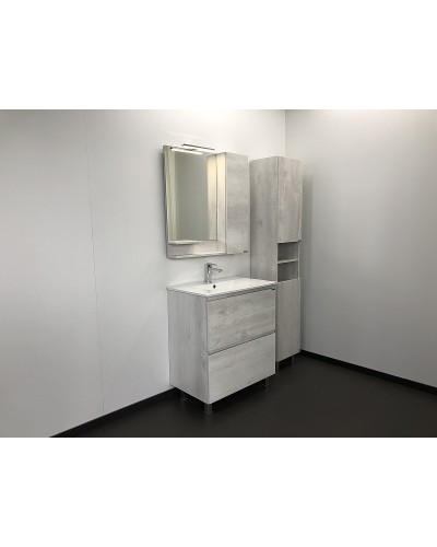 Зеркало со шкафом Comforty Верона 75 00004137100 Дуб белый