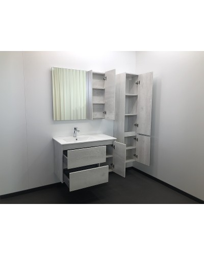 Зеркальный шкаф Comforty Бремен 90 00004142374 Дуб белый