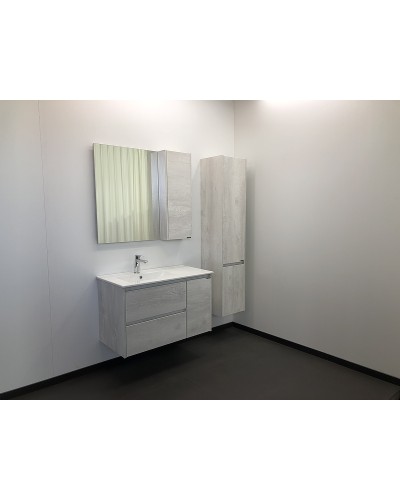 Зеркальный шкаф Comforty Бремен 90 00004142374 Дуб белый