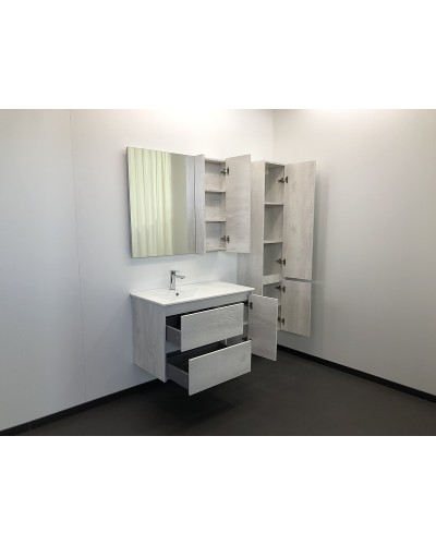 Зеркальный шкаф Comforty Бремен 90 00004142374 Дуб белый