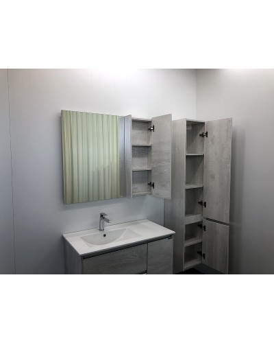 Зеркальный шкаф Comforty Бремен 90 00004142374 Дуб белый