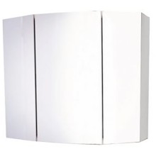 Зеркальный шкаф Comforty Лаура 75-3 Белый глянец