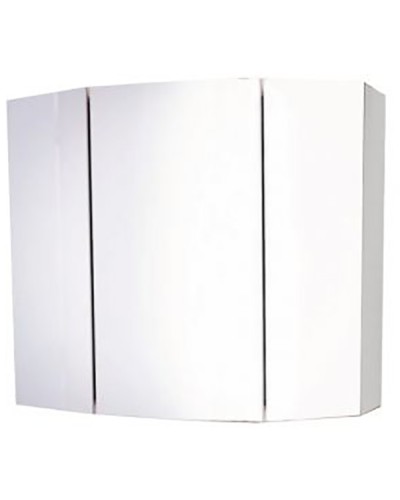 Зеркальный шкаф Comforty Лаура 75-3 Белый глянец