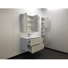 Зеркальный шкаф Comforty Женева 90 00004137132 Дуб белый