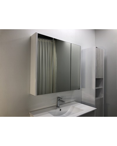 Зеркальный шкаф Comforty Женева 90 00004137132 Дуб белый